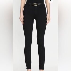 Frame high rise black jeans